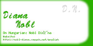 diana nobl business card